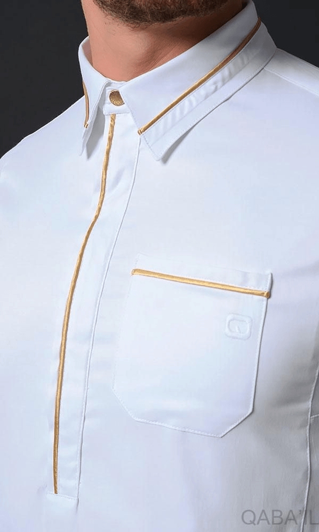 Qamis Long Sultan – Gamme Premium – Blanc